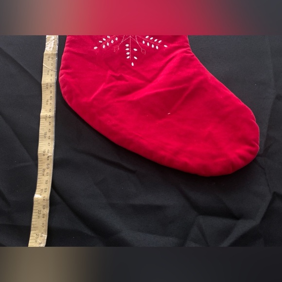 Red and Whiteye Christmas stocking, Preloved in good condition - Picture 2 of 3